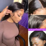 13x4 upgradable straight front lace wig for women's human hair wig