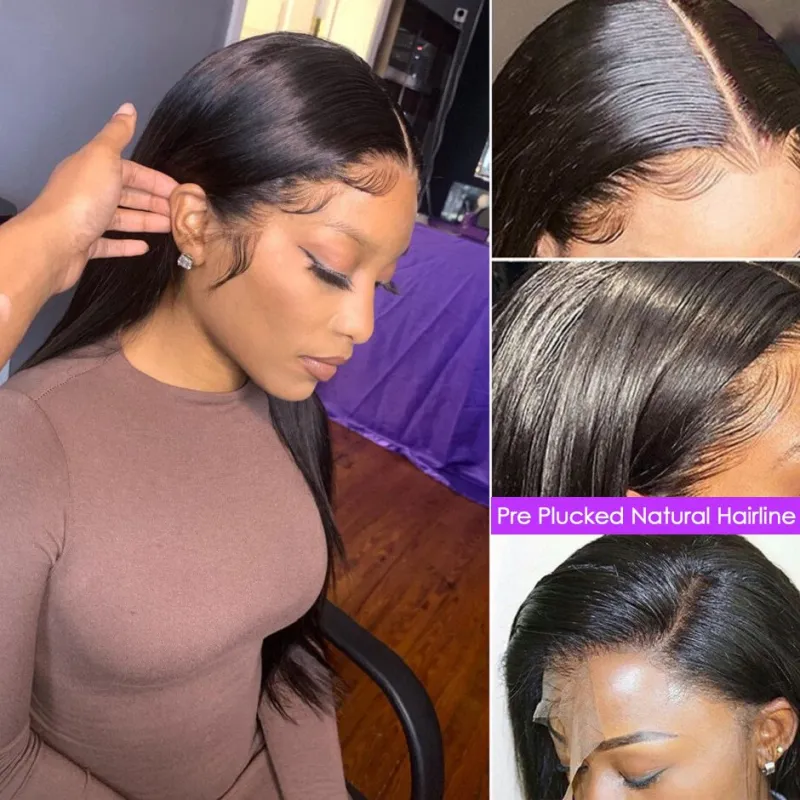 13x4 upgradable straight front lace wig for women's human hair wig