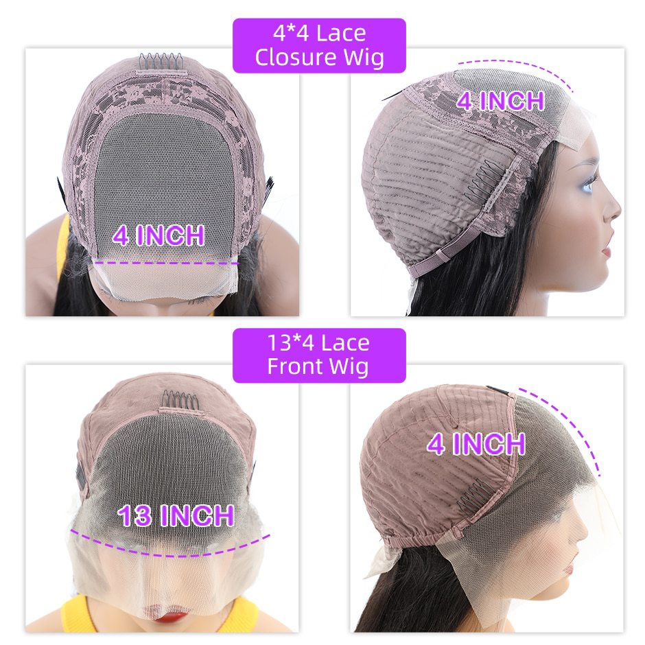 13x4 upgradable straight front lace wig for women's human hair wig