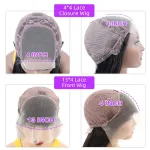13x4 upgradable straight front lace wig for women's human hair wig