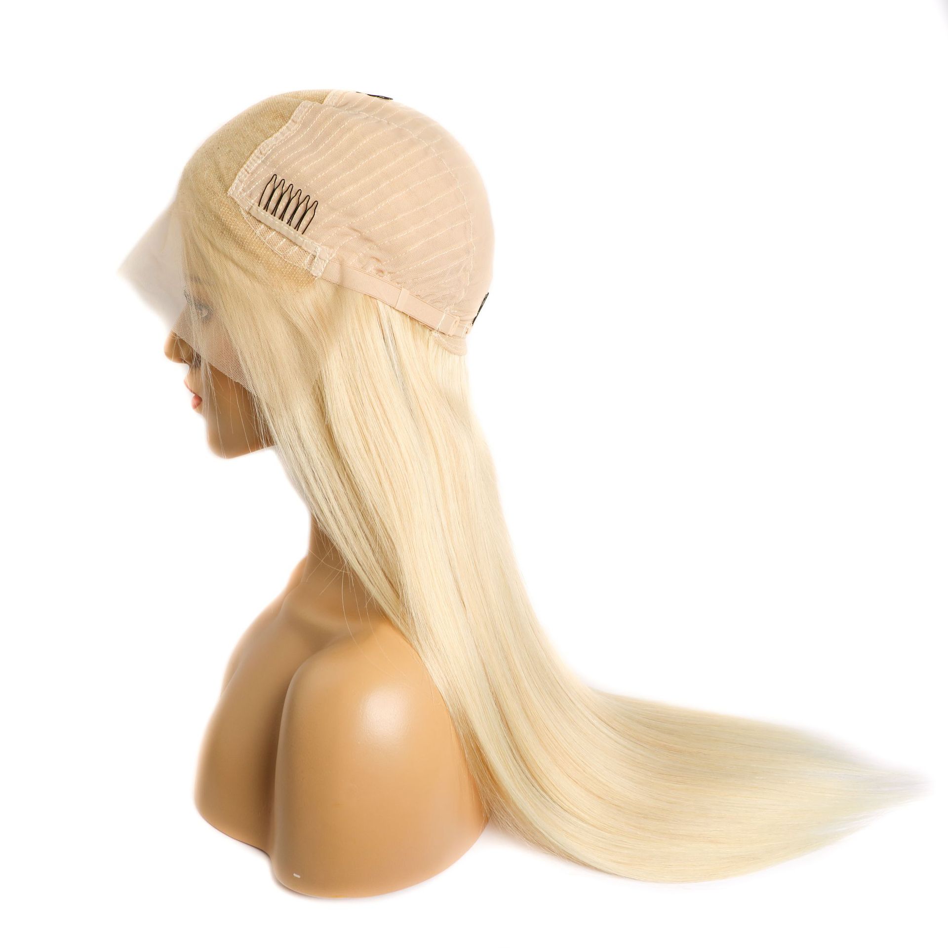 13 * 6 lace wig set for real hair in light gold color，human hair