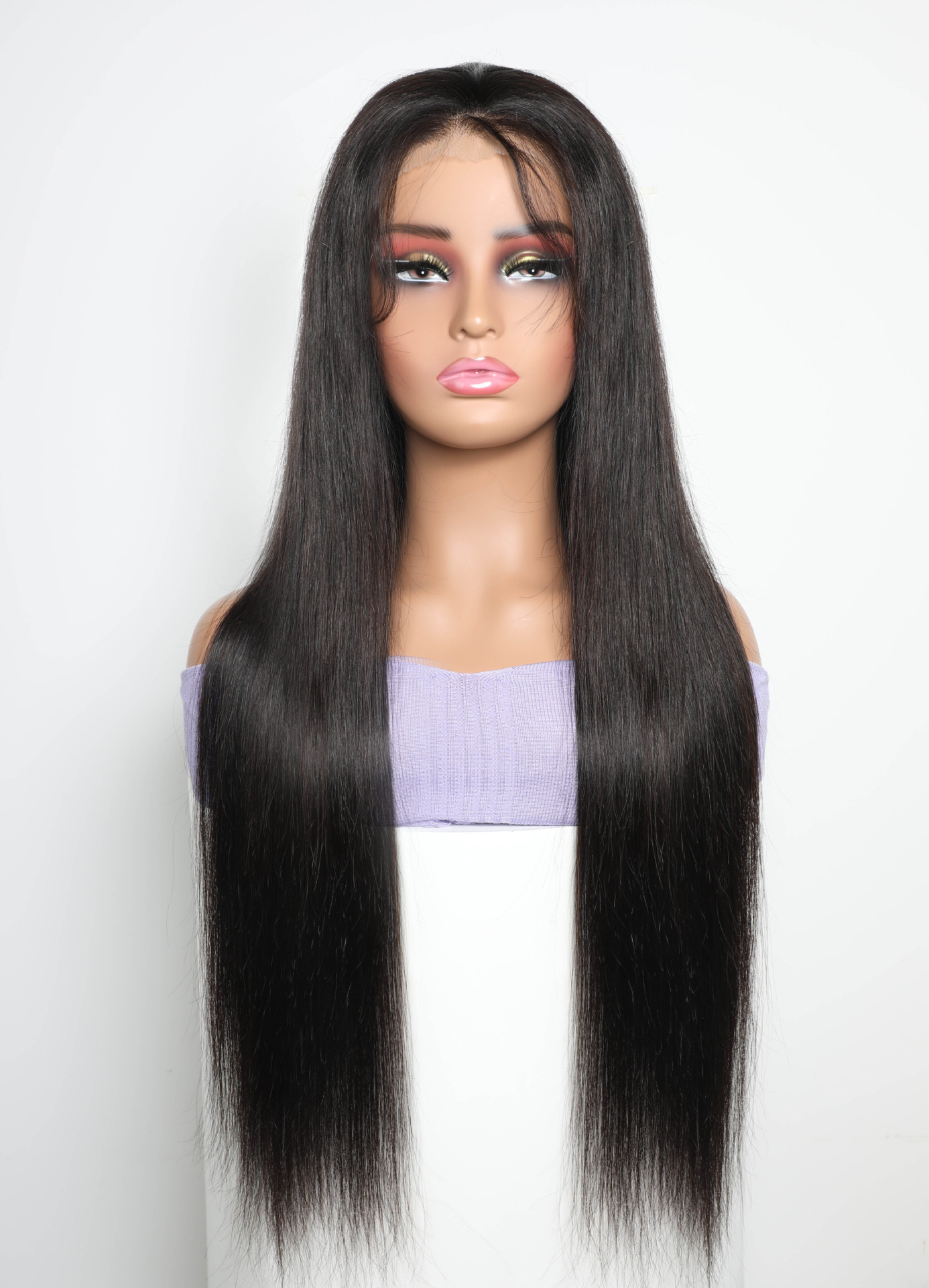 180% density adhesive free wig hairTrail Lace 5x7，human hair