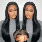 180% density adhesive free wig hairTrail Lace 5x7，human hair