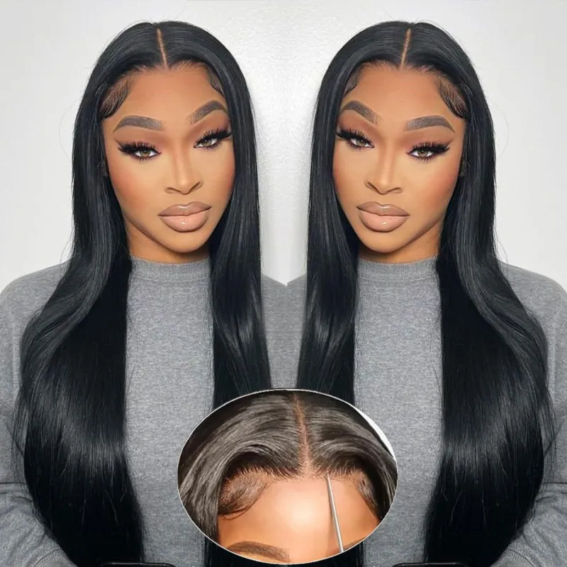 180% density adhesive free wig hairTrail Lace 5x7，human hair