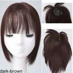 Air bangs top replacement patch fluffy，wig