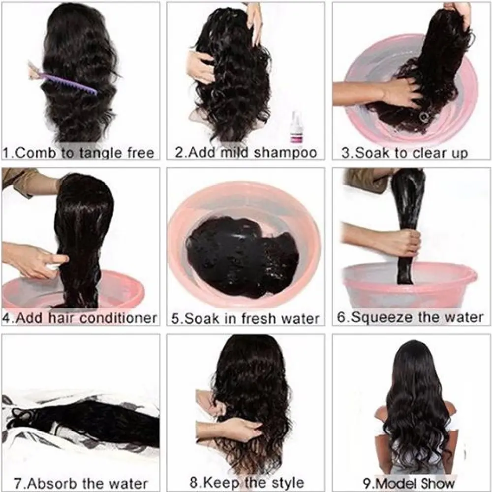 Bubble Hair 210% Density 13 * 4 Front Lace Wigs Closed Women's True Hair,human hair