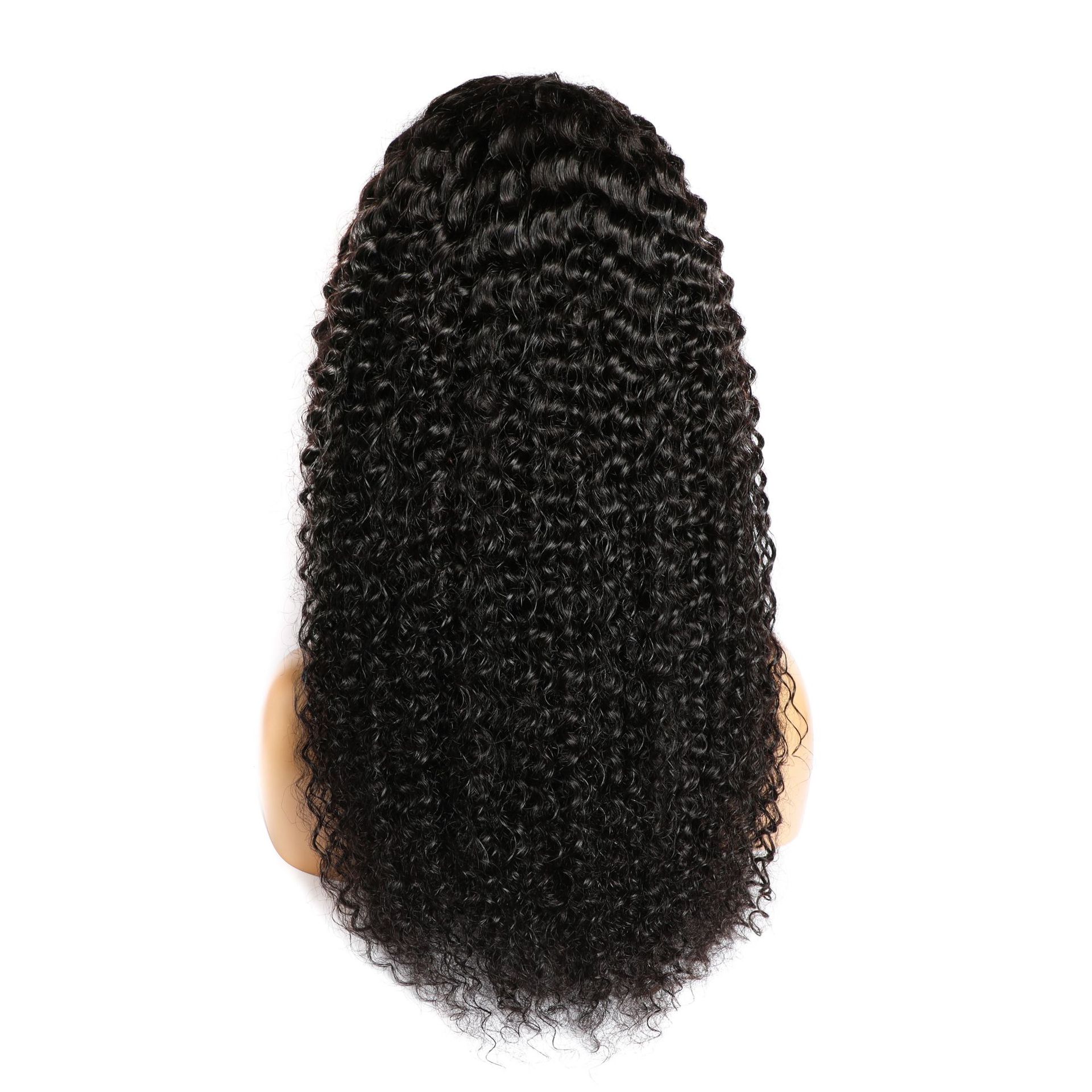 Lace wig 9A hair product pure real person curly hair，human hair