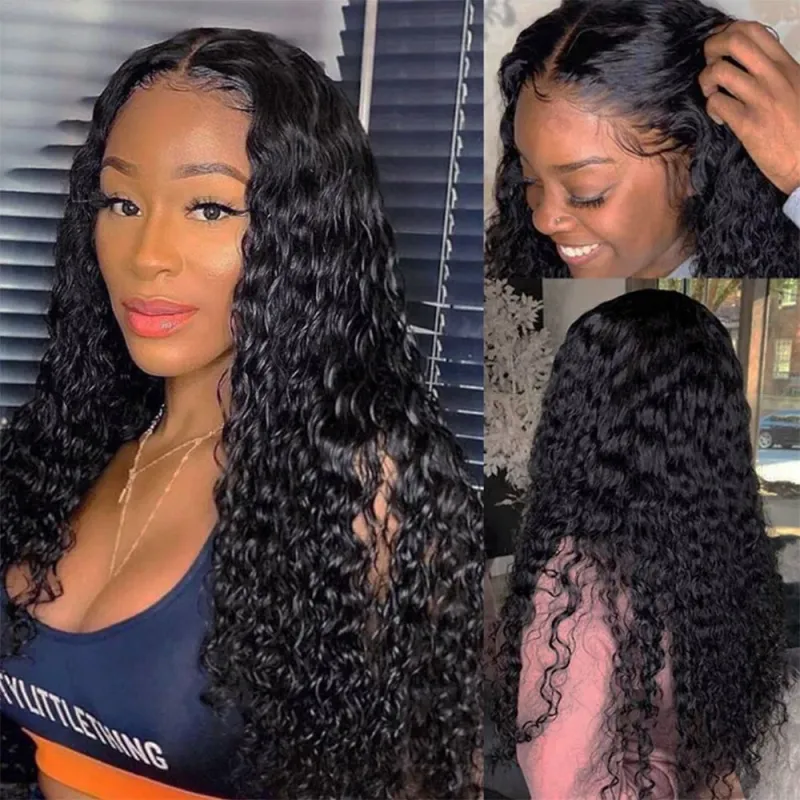Lace wig 9A hair product pure real person curly hair，human hair