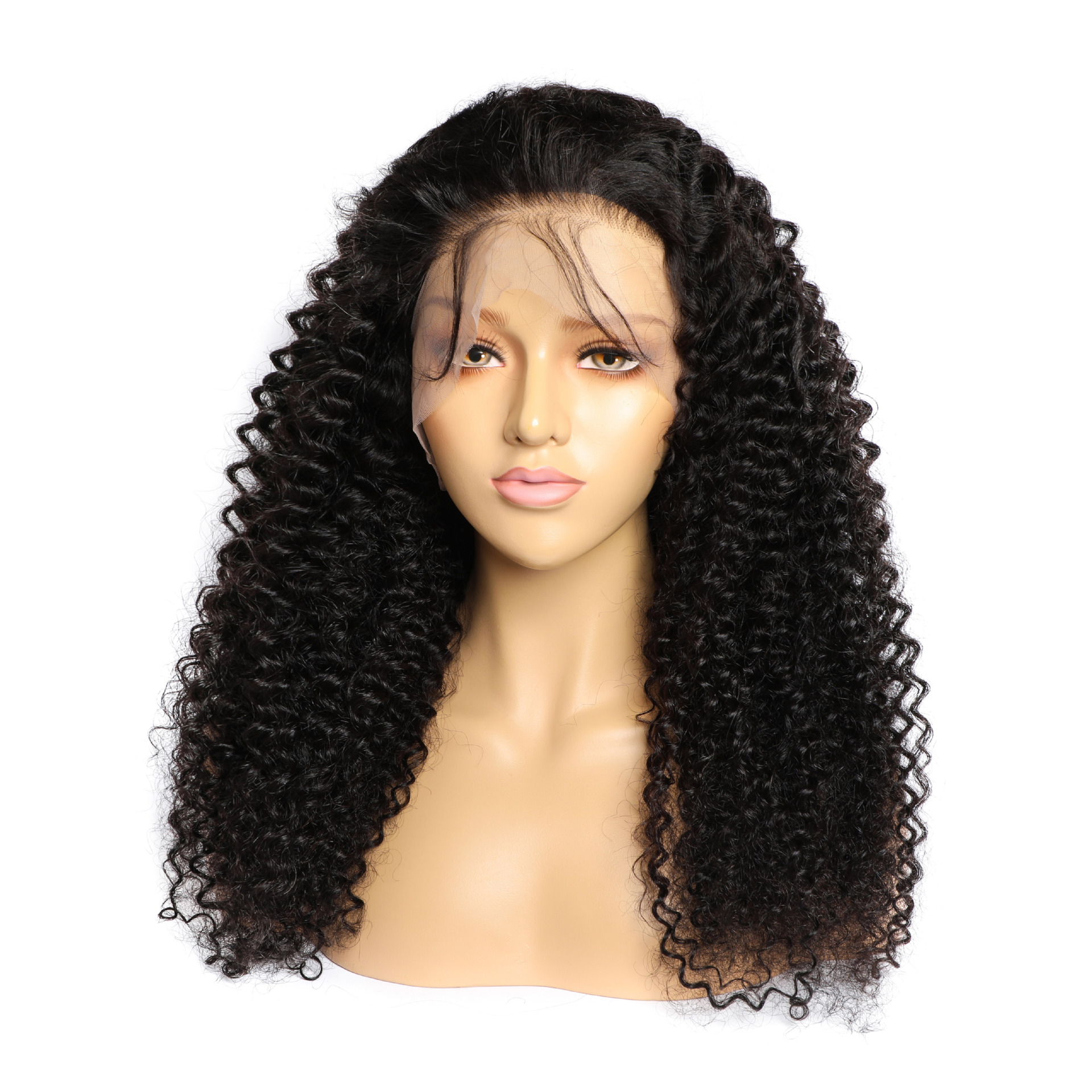 Lace wig 9A hair product pure real person curly hair，human hair