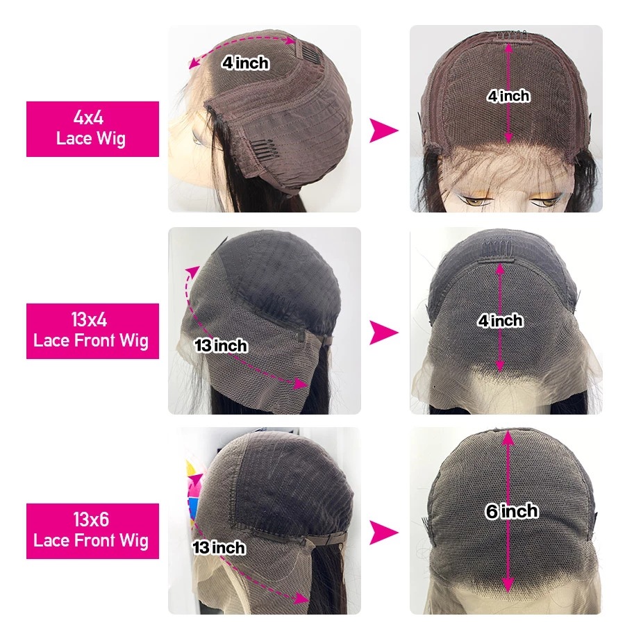 Real hair wig with lace hair cover in front, 9a straight hair texture, 150% density，human hair