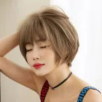 Bobo haircut, handsome short hair, wig