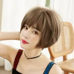 Bobo haircut, handsome short hair, wig