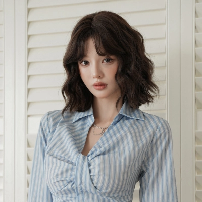 Fashion Chicken rolls short hair, wig 01