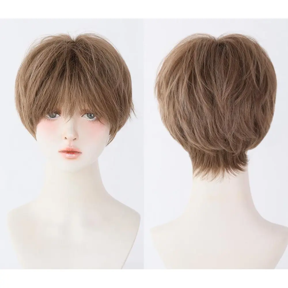 Neutral and handsome short hair, fluffy wig
