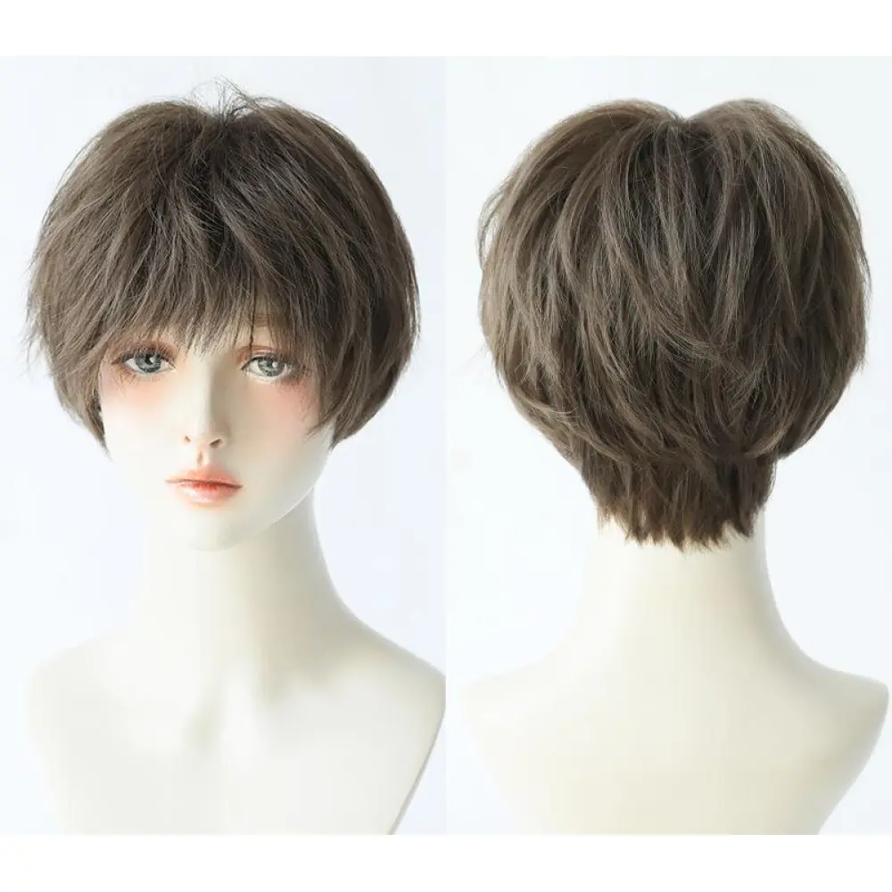 Neutral and handsome short hair, fluffy wig