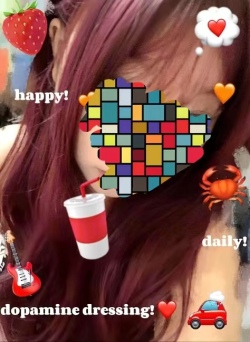 Internet celebrity raspberry red long curly hair,wig review Linda Nguyen