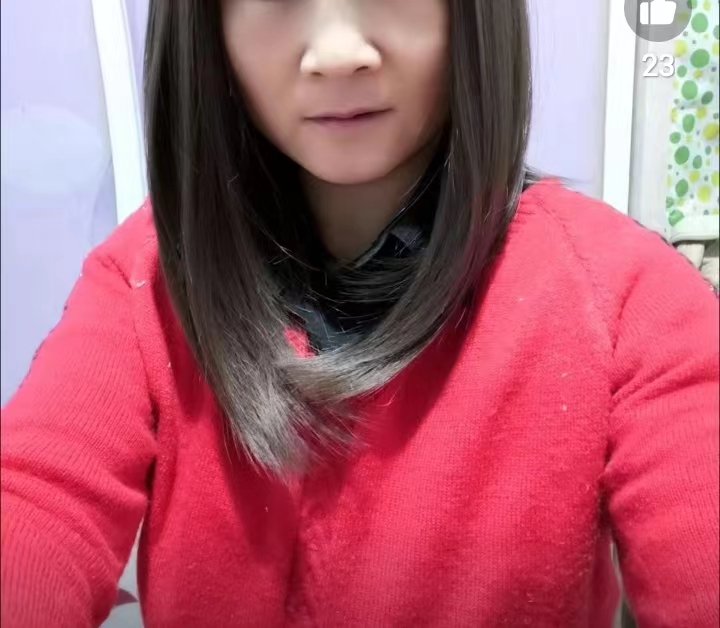 Chestnut brown medium length straight hair,wig review Yandix