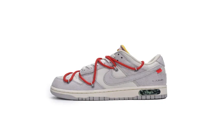 Reps StockX Shoes OFF WHITE x Nike Dunk SB Low The 50 NO.33 White Grey DJ0950-118??
