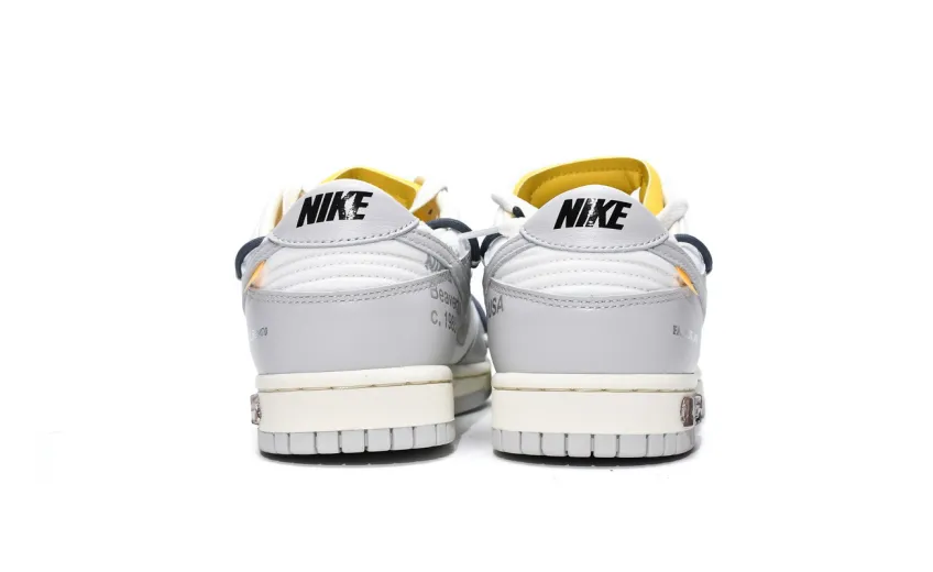 Reps StockX Shoes OFF WHITE x Nike Dunk SB Low The 50 NO.41 White Grey DM1602-105??
