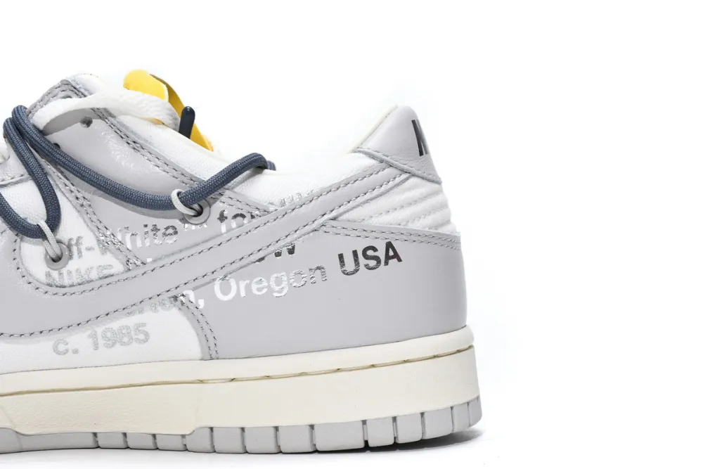 Reps StockX Shoes OFF WHITE x Nike Dunk SB Low The 50 NO.41 White Grey DM1602-105??