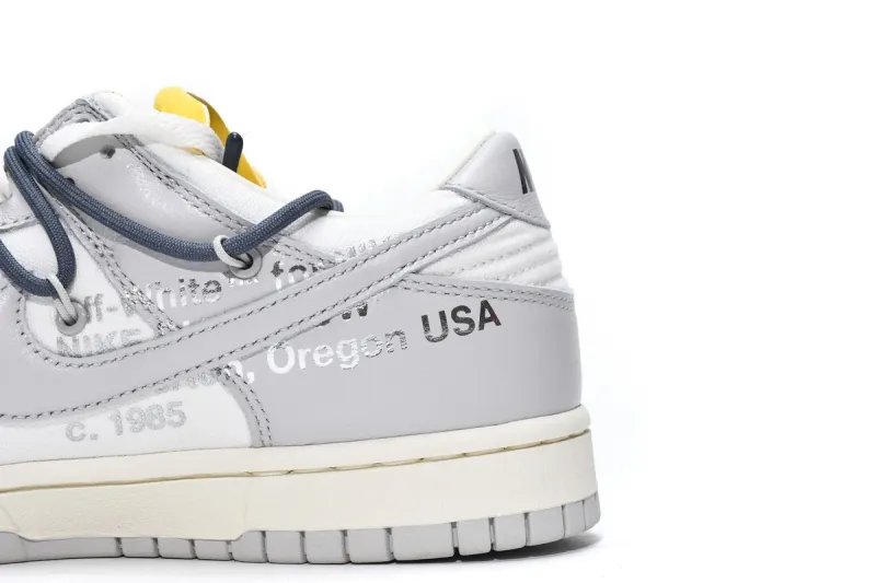 Reps StockX Shoes OFF WHITE x Nike Dunk SB Low The 50 NO.41 White Grey DM1602-105??