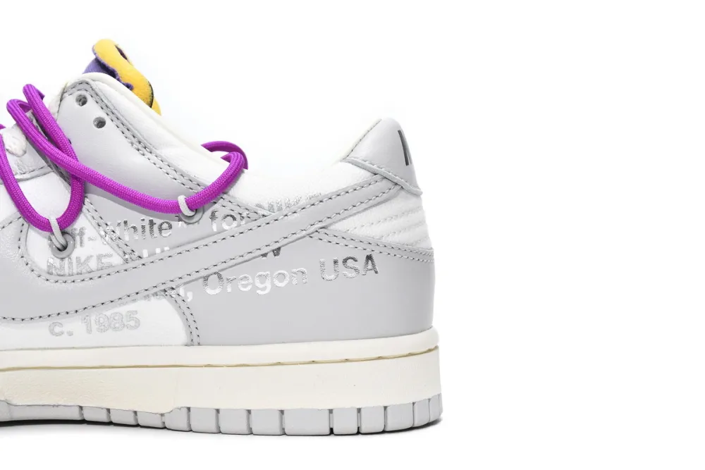Reps StockX Shoes OFF WHITE x Nike Dunk SB Low The 50 NO.28 White Grey DM1602-111??