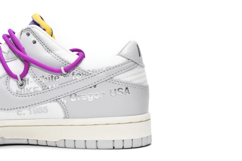Reps StockX Shoes OFF WHITE x Nike Dunk SB Low The 50 NO.28 White Grey DM1602-111??