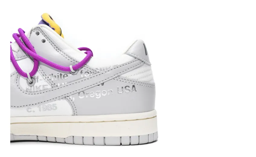 Reps StockX Shoes OFF WHITE x Nike Dunk SB Low The 50 NO.28 White Grey DM1602-111??