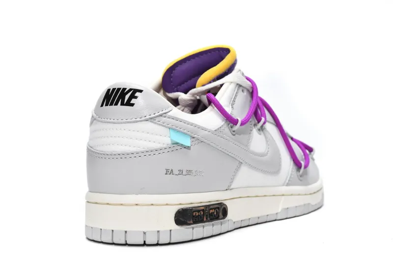 Reps StockX Shoes OFF WHITE x Nike Dunk SB Low The 50 NO.28 White Grey DM1602-111??