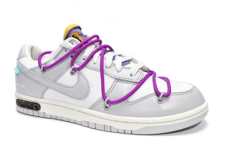 Reps StockX Shoes OFF WHITE x Nike Dunk SB Low The 50 NO.28 White Grey DM1602-111??
