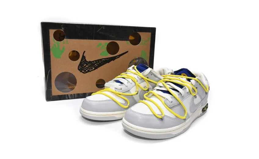 Reps StockX Shoes OFF WHITE x Nike Dunk SB Low The 50 NO.27 White Grey DM1602-120??