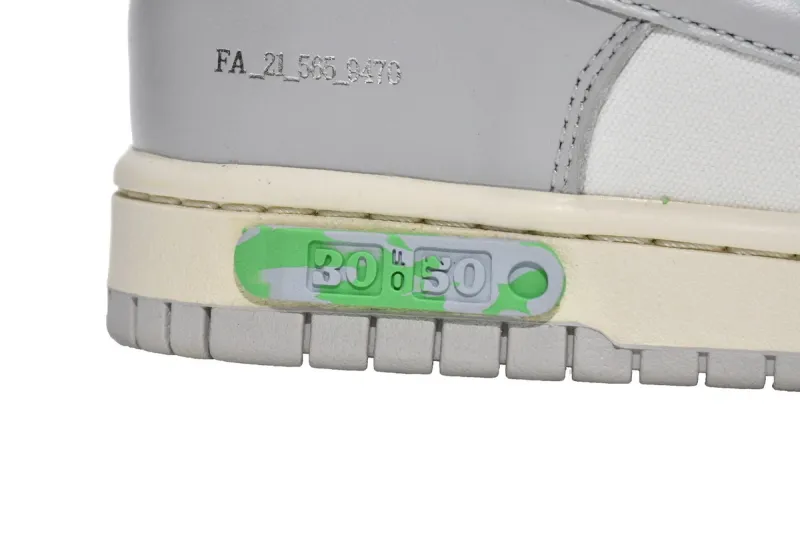 Reps StockX Shoes OFF WHITE x Nike Dunk SB Low The 50 NO.27 White Grey DM1602-122 ??