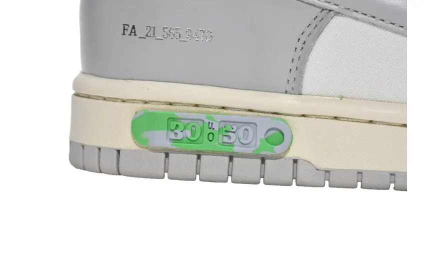 Reps StockX Shoes OFF WHITE x Nike Dunk SB Low The 50 NO.27 White Grey DM1602-122 ??