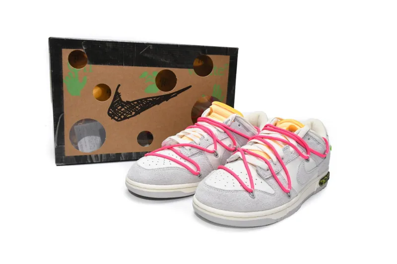 Reps StockX Shoes OFF WHITE x Nike Dunk SB Low The 50 NO.17 White Grey DJ0950-117??