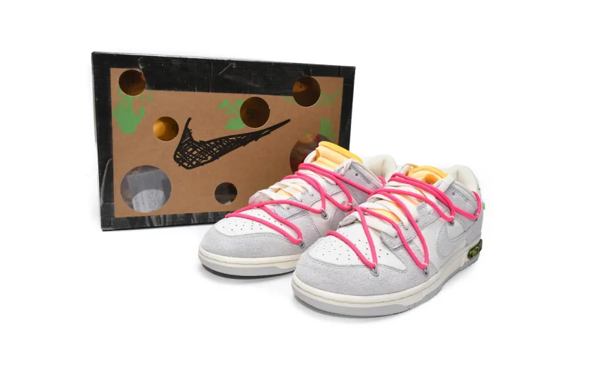 Reps StockX Shoes OFF WHITE x Nike Dunk SB Low The 50 NO.17 White Grey DJ0950-117??