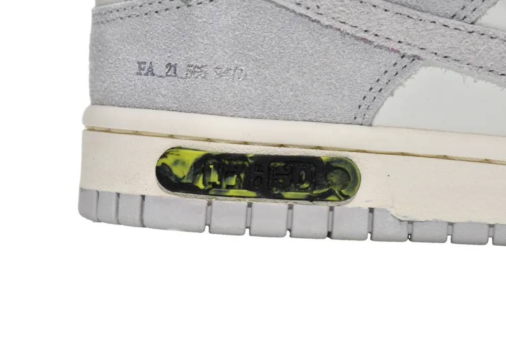 Reps StockX Shoes OFF WHITE x Nike Dunk SB Low The 50 NO.17 White Grey DJ0950-117??