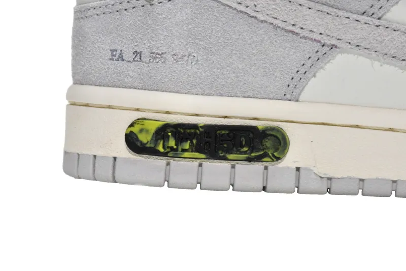 Reps StockX Shoes OFF WHITE x Nike Dunk SB Low The 50 NO.17 White Grey DJ0950-117??