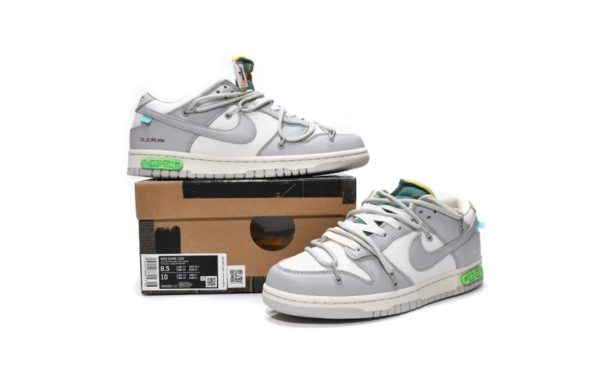 Reps StockX Shoes OFF WHITE x Nike Dunk SB Low The 50 NO42 White Grey DM1602-117??