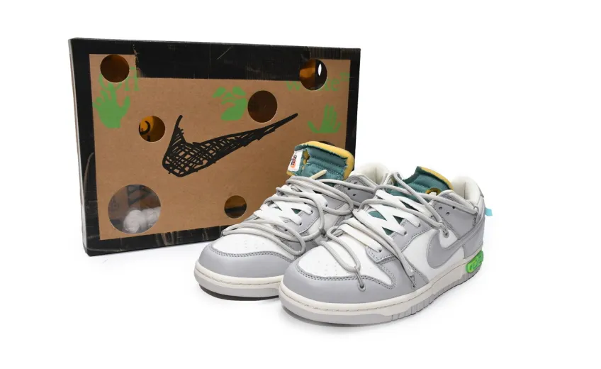 Reps StockX Shoes OFF WHITE x Nike Dunk SB Low The 50 NO42 White Grey DM1602-117??