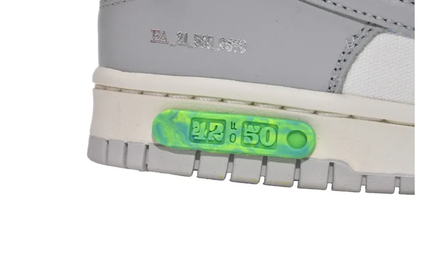 Reps StockX Shoes OFF WHITE x Nike Dunk SB Low The 50 NO42 White Grey DM1602-117??