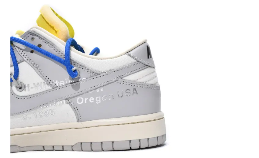 Reps StockX Shoes OFF WHITE x Nike Dunk SB Low The 50 NO.10 White Grey DM1602-112??