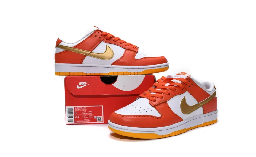 Reps StockX Shoes Nike Dunk Low Golden Orange DQ4690-800??
