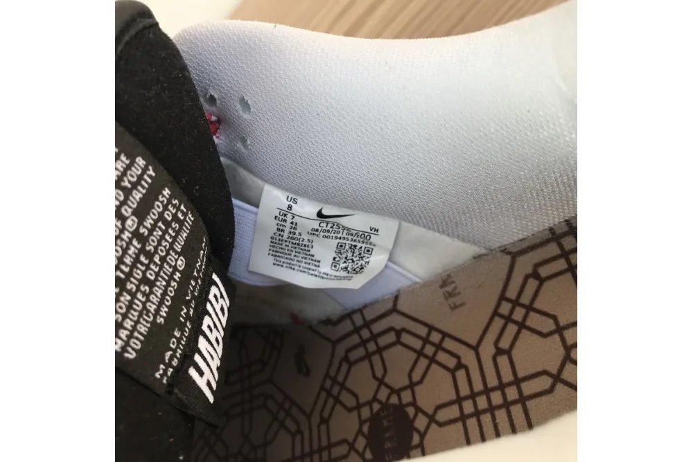 Reps StockX Shoes Frame Skate x Nike SB Dunk Low “Habibi Red White CT2550-600??