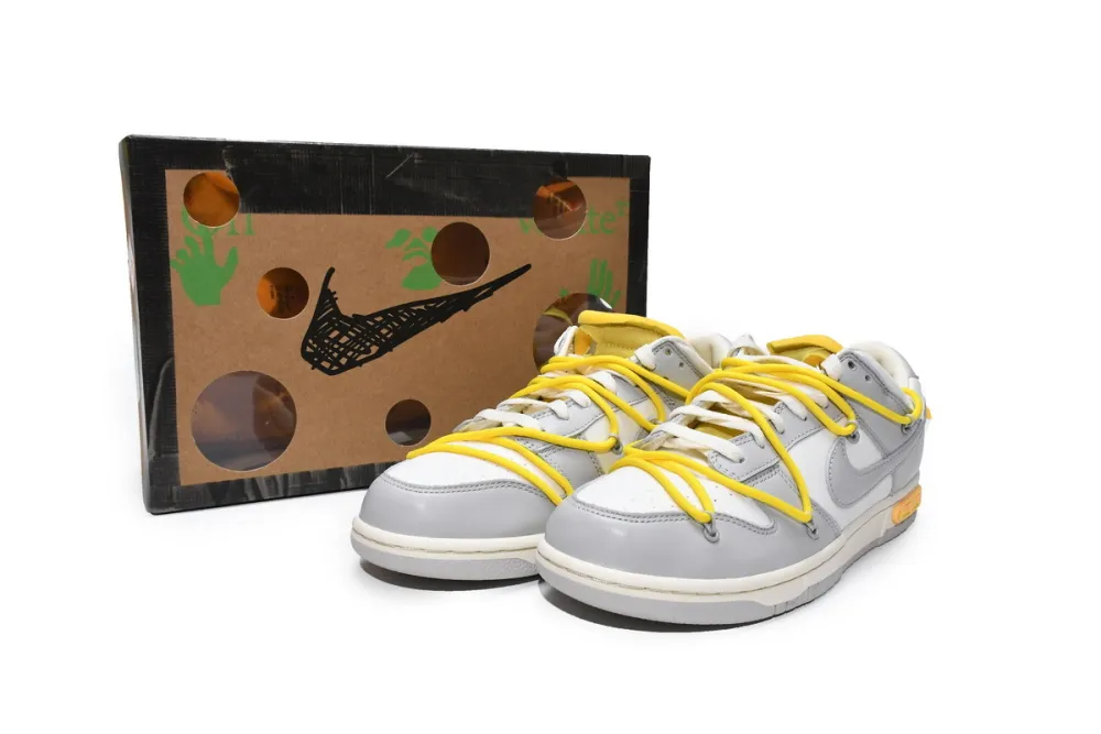 Reps StockX Shoes OFF WHITE x Nike Dunk SB Low The 50 NO.29 White Grey DM1602-103??