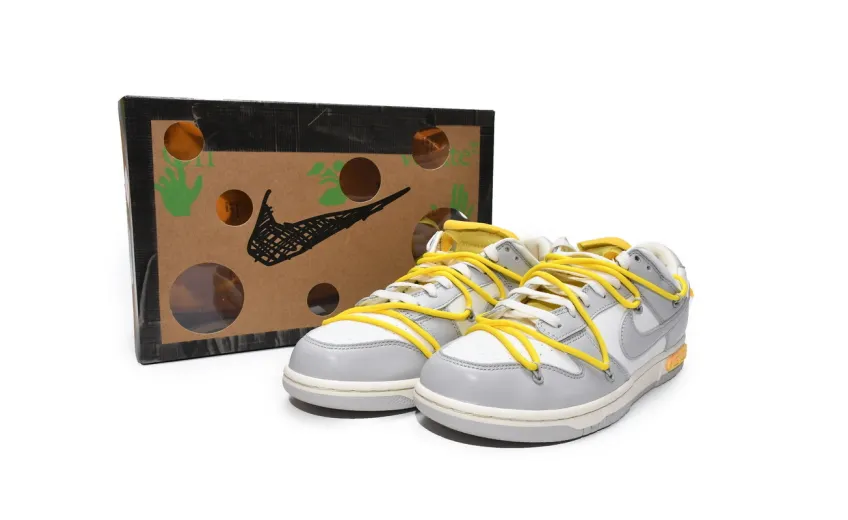 Reps StockX Shoes OFF WHITE x Nike Dunk SB Low The 50 NO.29 White Grey DM1602-103??