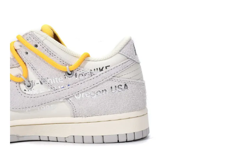 Reps StockX Shoes OFF WHITE x Nike Dunk SB Low The 50 NO.39 White Gray DJ0950-109??