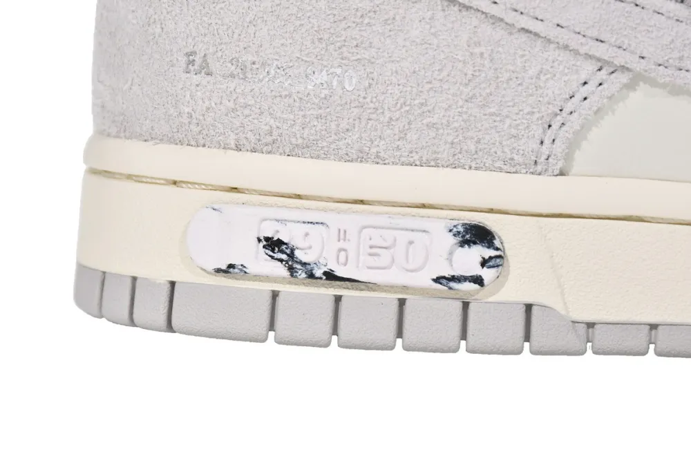 Reps StockX Shoes OFF WHITE x Nike Dunk SB Low The 50 NO.39 White Gray DJ0950-109??