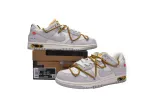 Reps StockX Shoes OFF WHITE x Nike Dunk SB Low The 50 NO.37 White Gray DJ0950-105??