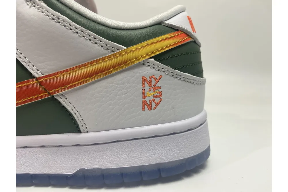 Reps StockX Shoes Nike Dunk Low NY vs NY Orange Green White DN2489-300??