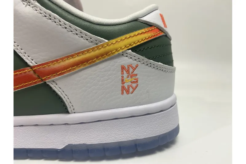 Reps StockX Shoes Nike Dunk Low NY vs NY Orange Green White DN2489-300??